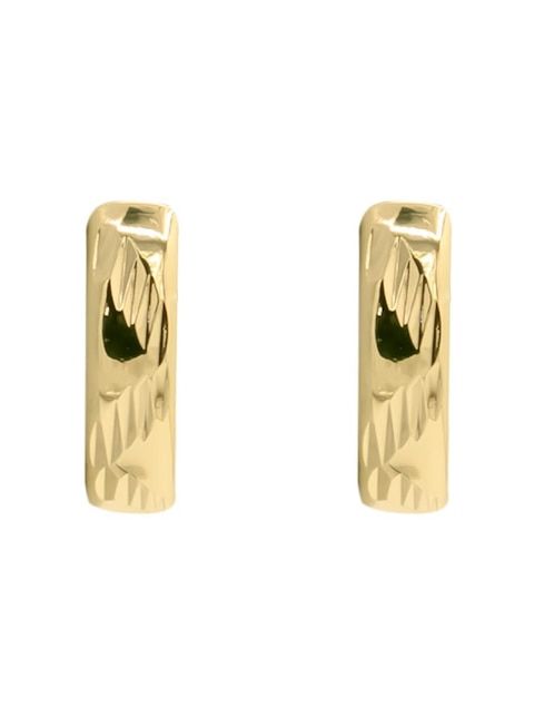 Aretes de círculo Oro Angelus con acabado brillante