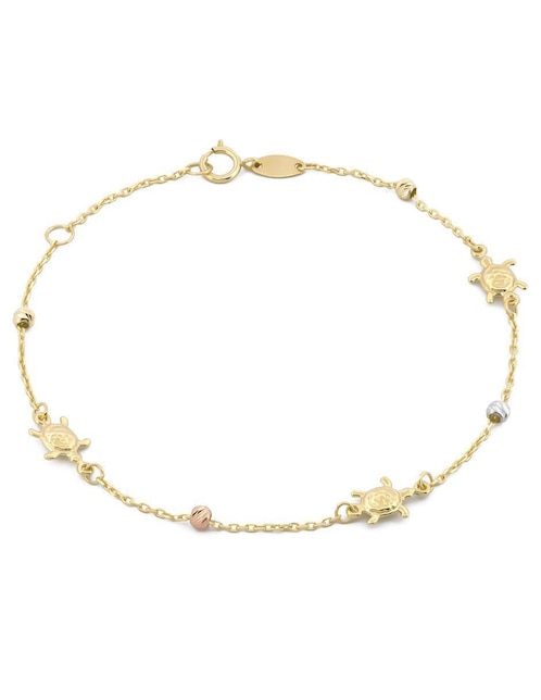 Pulsera Casa del Anillo de oro 10 K con acabado liso