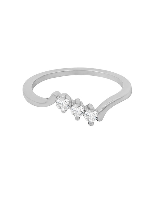 Anillo Valessa 14 k de oro diamante brillante