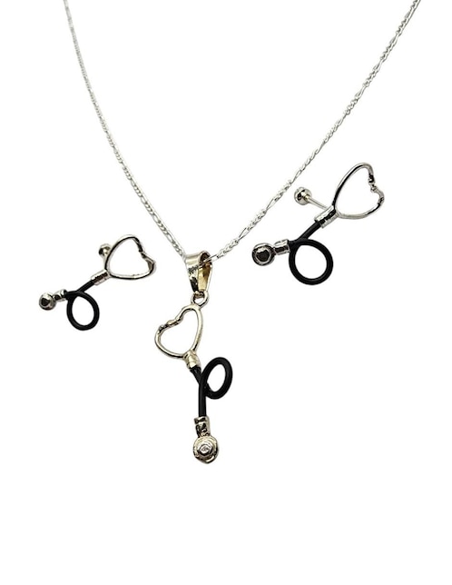 Aretes y collar Limerence by Claudia Herrera de plata P925