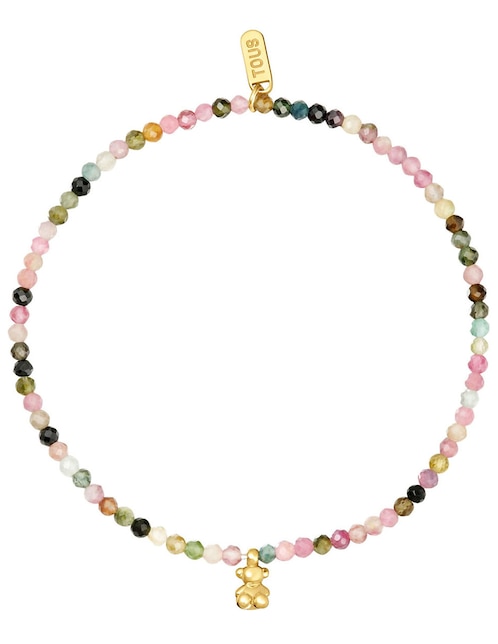 Pulsera de plata P 925 Bold Bear con acabado baño de oro