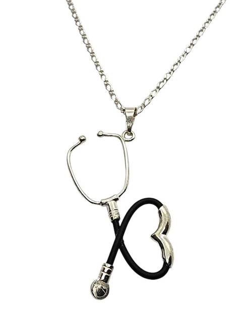 Collar con dije Limerence By Claudia Herrera Estetoscopio de plata P 925