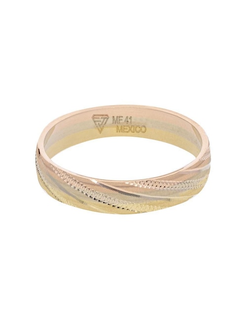 Anillo redondo Fonelli 10 k de oro florentino