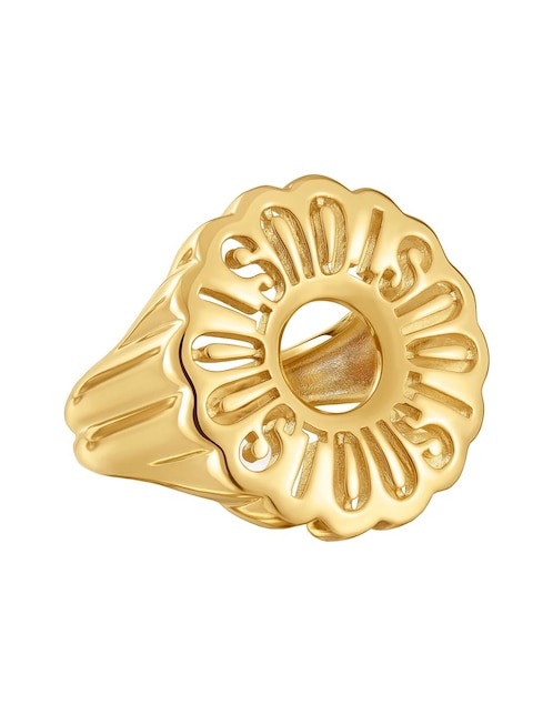 Anillo Tous Miranda de plata P 925 con acabado baño de oro