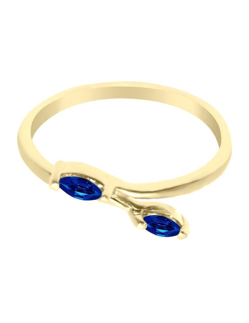 Anillo "de (si aplica)" redondo fascinare danna sin temática 14 k "de" oro zafiro