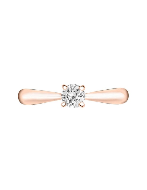 Solitario de oro 14 k Miloro diamante 1