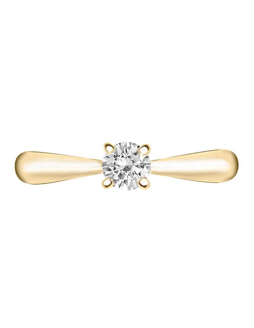 Solitario "de" oro 14 k klamore miloro diamante