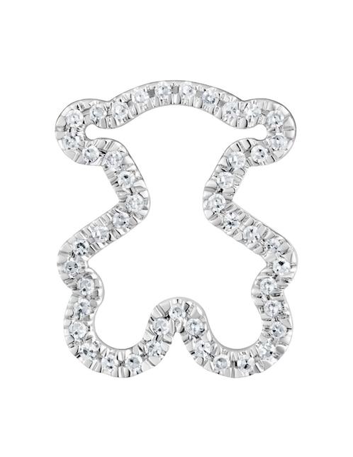 Dije de oso Tous icon gems de oro blanco 18 K