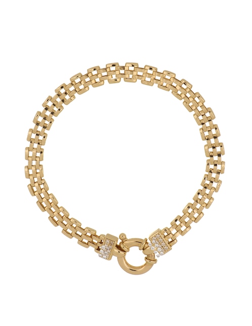 Pulsera de oro 14 K con acabado brillante 1