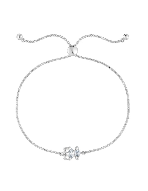 Pulsera Tous de plata con cristal p 925 con acabado pulido