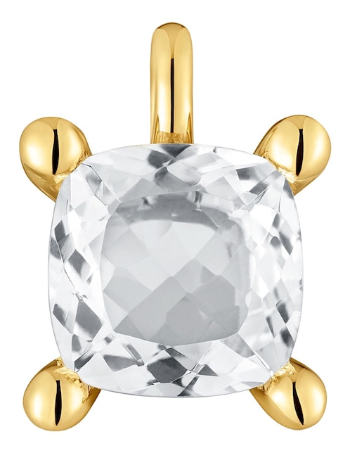 Dije cuadrado Tous color white de plata P 925
