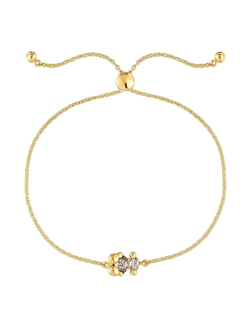 Pulsera de plata P 925 con acabado baño de oro 1