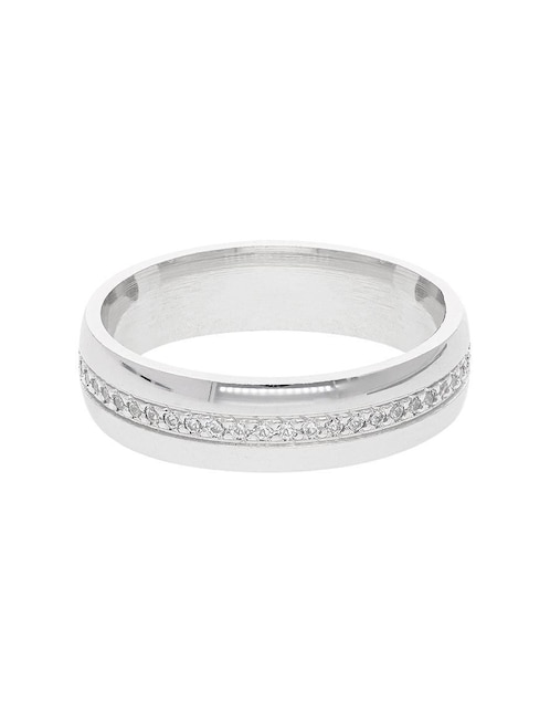 Argolla de oro 14 k Fonelli Constelación zirconia