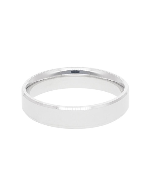 Argolla de oro blanco 14 k Fonelli