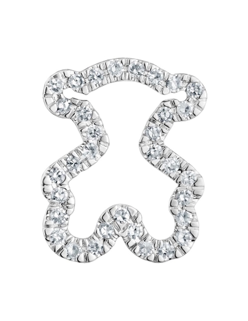Dije de oso Tous icon gems de oro blanco 18 K