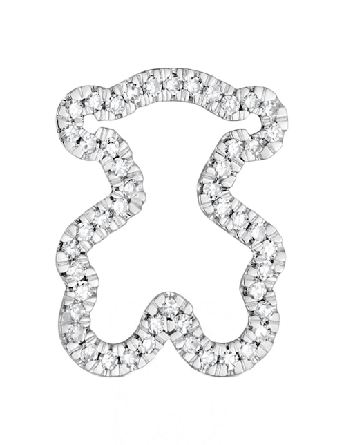 Dije de oso Tous icon gems de oro blanco 18 K