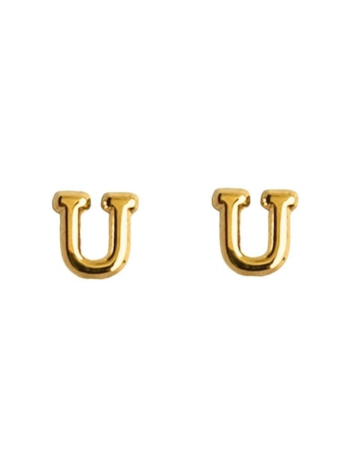 Broqueles de oro amarillo con acabado brillante