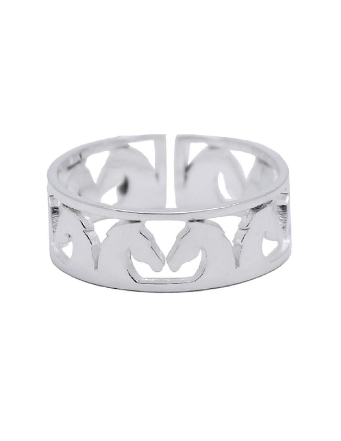 Anillo Teresa Díaz Joyería Mexicana Elegancia Equina P 925 de plata pulido