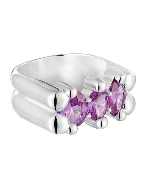 Anillo de oso Tous Color Bear P 925 de plata zafiro brillante