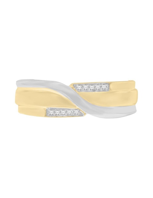 Argolla de oro 14 k Essenza Eden diamante