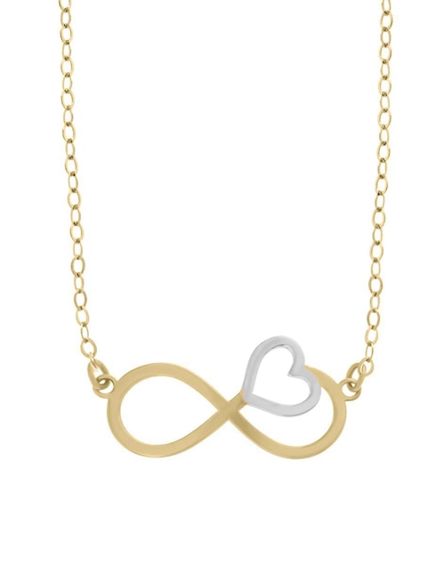 Colgante Y Dije de infinito Fianelli corazón de oro 14 K