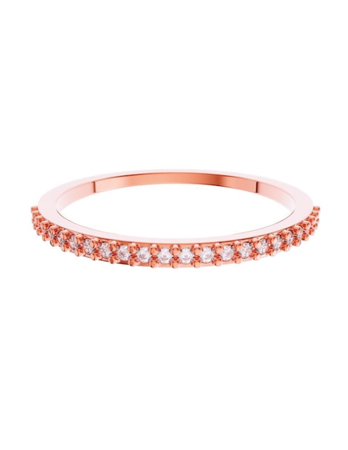 Anillo de compromiso de oro 10 k Amore Mio zirconia