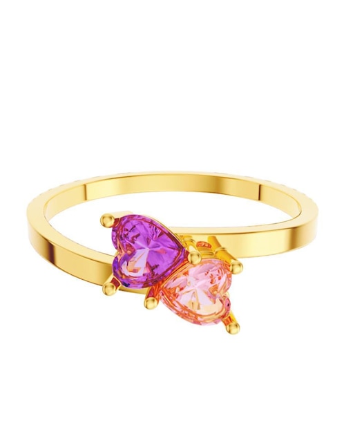 Anillo de compromiso de oro 10 k Amore Mio zirconia