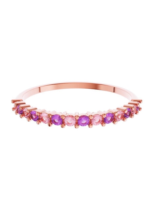 Anillo de compromiso de oro 10 k Amore Mio zirconia