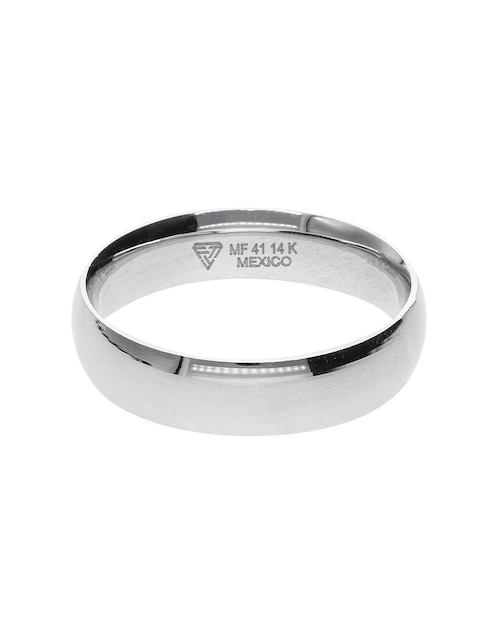 Argolla de oro blanco 14 k Fonelli To Love