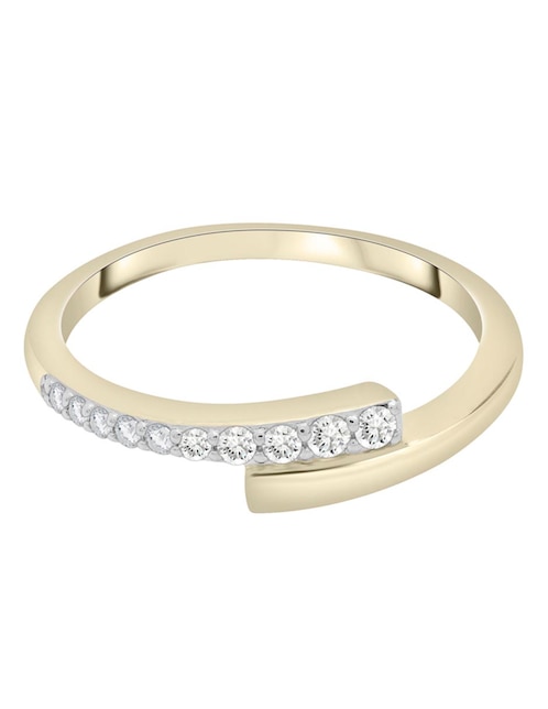 Anillo Mjj Brilliant Inc Diamon Ring 14 k de oro diamante brillante