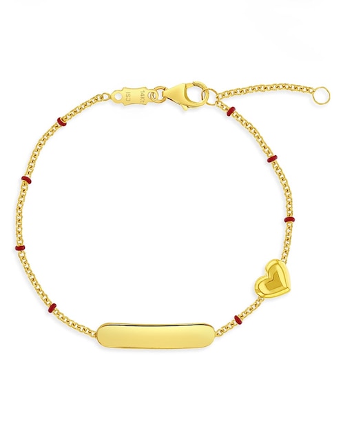 Pulsera In Season Jewelry de oro amarillo 14 K con acabado pulido