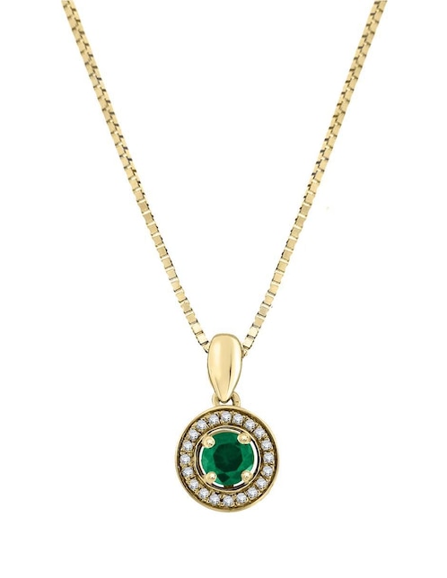 Colgante Y Dije redondo Fascinare clara de oro amarillo 14 K