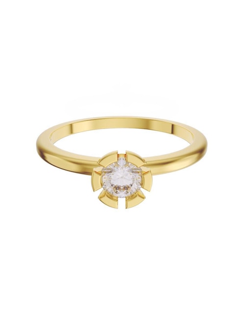 Anillo de compromiso de oro 10 k Fonelli zirconia