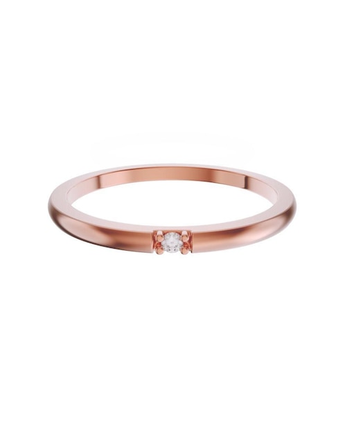 Anillo de compromiso de oro 14 k diamante 1