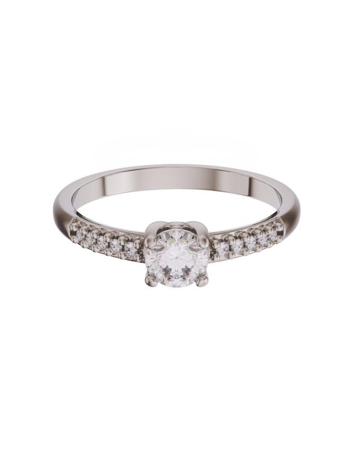 Anillo de compromiso de oro 14 k diamante 1