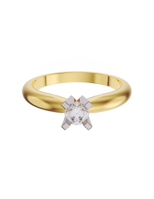 Anillo de compromiso de oro 14 k Fonelli diamante