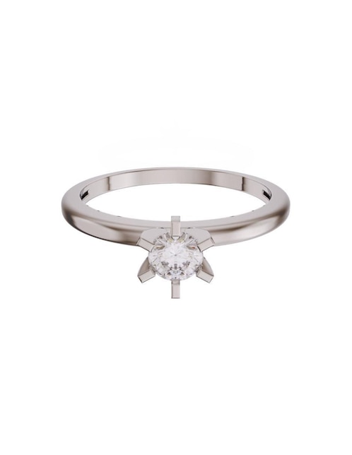 Anillo de compromiso de oro 14 k diamante 1