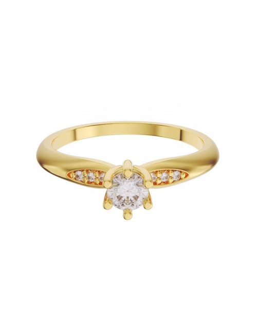 Anillo de compromiso de oro 14 k Fonelli diamante