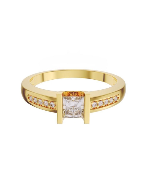 Anillo de compromiso de oro 14 k Fonelli diamante