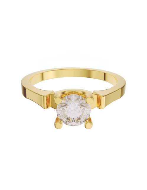 Anillo de compromiso de oro 14 k diamante 1