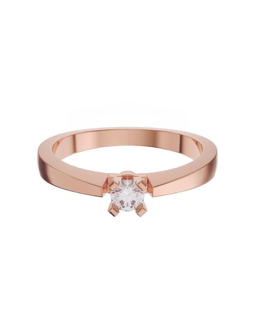Anillo de compromiso de oro 14 k diamante 1