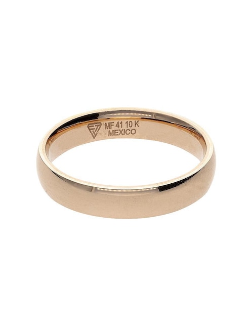 Anillo de compromiso de oro rosa 10 k Fonelli