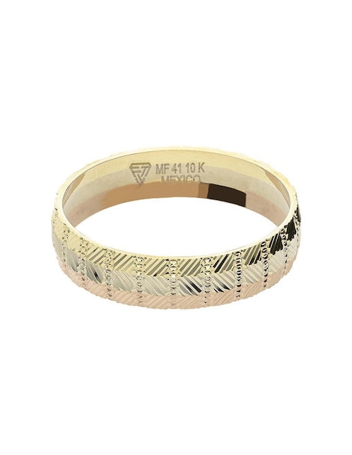 Anillo de compromiso de oro 10 K Fonelli