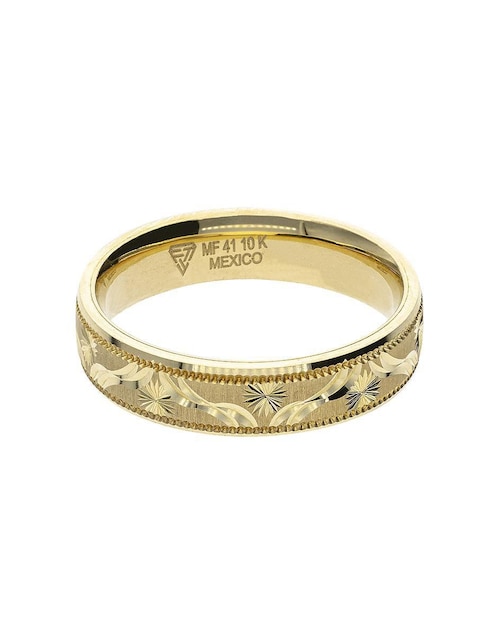 Anillo de compromiso de oro amarillo 10 K Fonelli