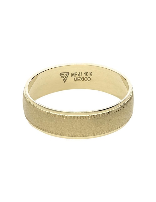 Anillo de compromiso de oro amarillo 10 K Fonelli