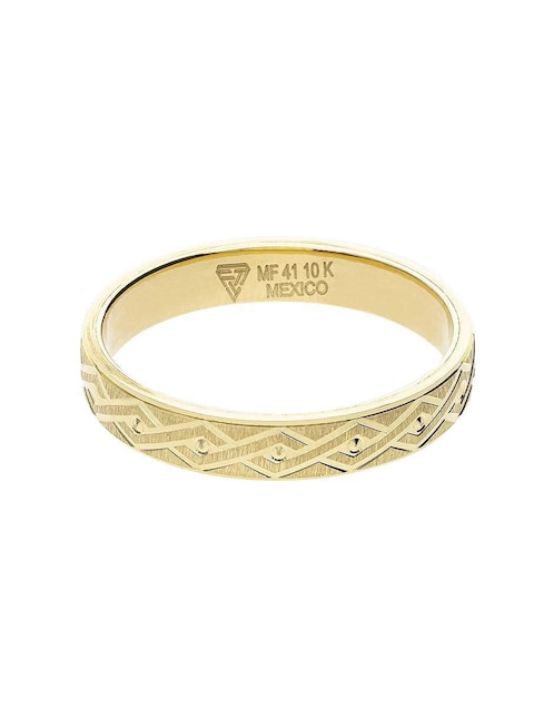 Anillo de compromiso de oro amarillo 10 K Fonelli