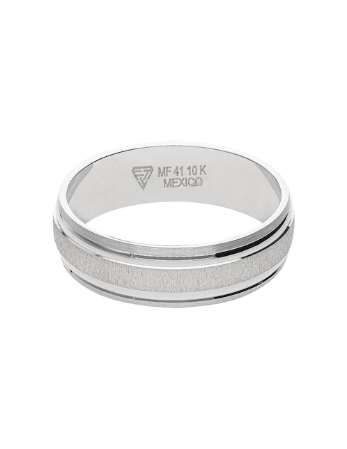 Anillo de compromiso de oro blanco 10 k Fonelli Abrazos