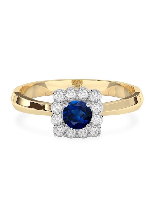 Anillo de compromiso "de" oro 14 k amelie joyas sin colección zafiro