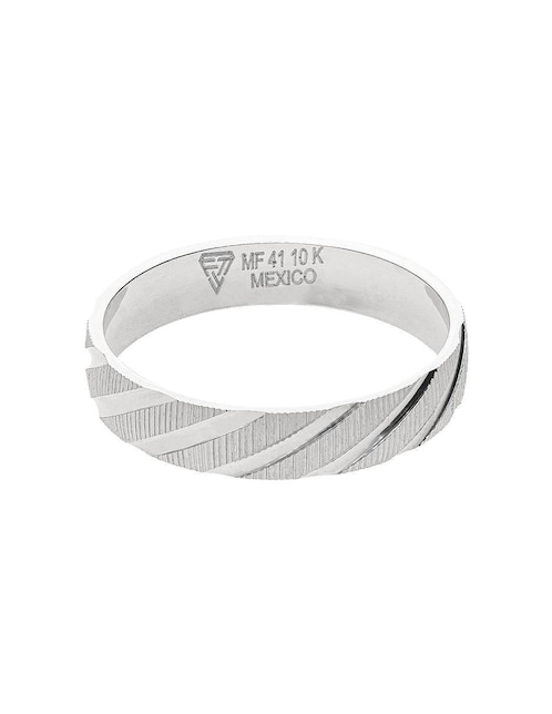 Anillo de compromiso de oro blanco 10 k Fonelli