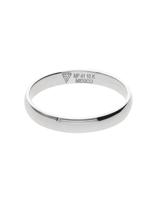 Anillo de compromiso de oro blanco 10 K Fonelli Alianza